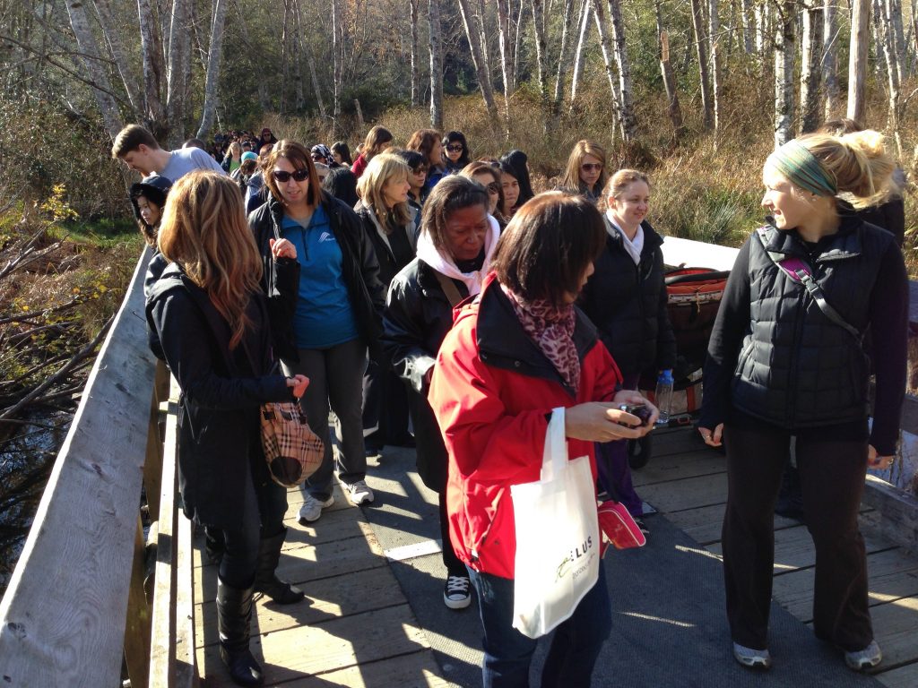 Collingwood Neighbourhood House–morning hike; excited about the Beavers