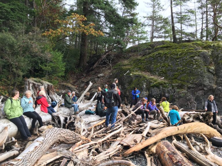 Snack time for the hikers