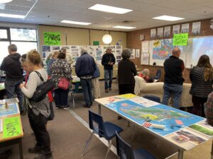 People gathered at the Marine Atlas Open House (October 2019)
